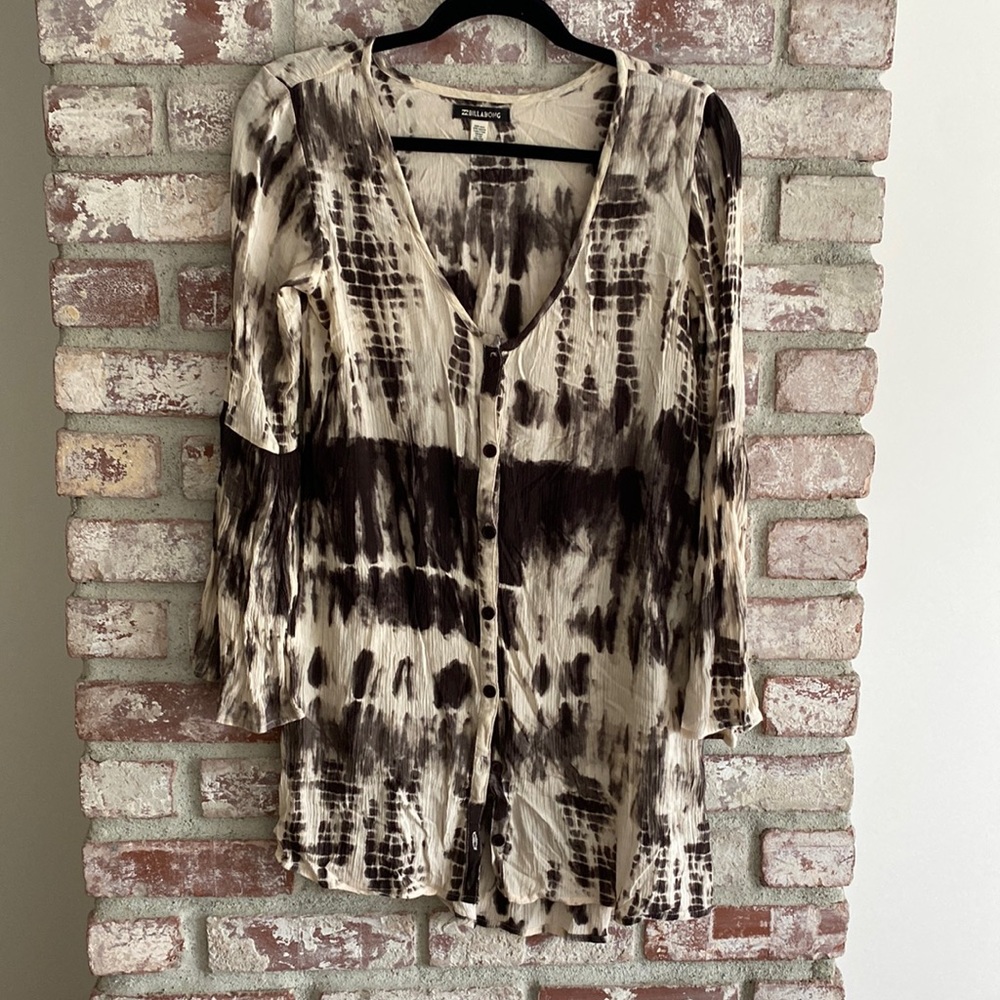 Tie Dye Billabong Shirt Dress